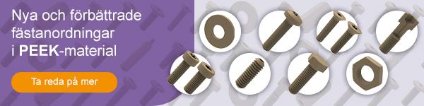 New and improved fastener ranges made from PEEK material