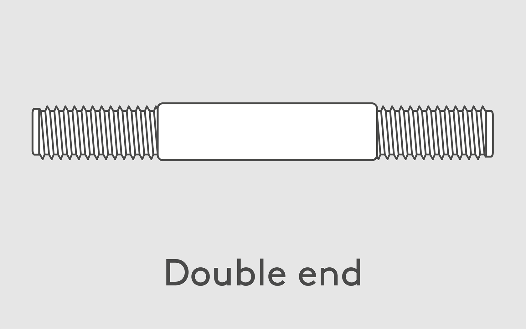 mono double end thread