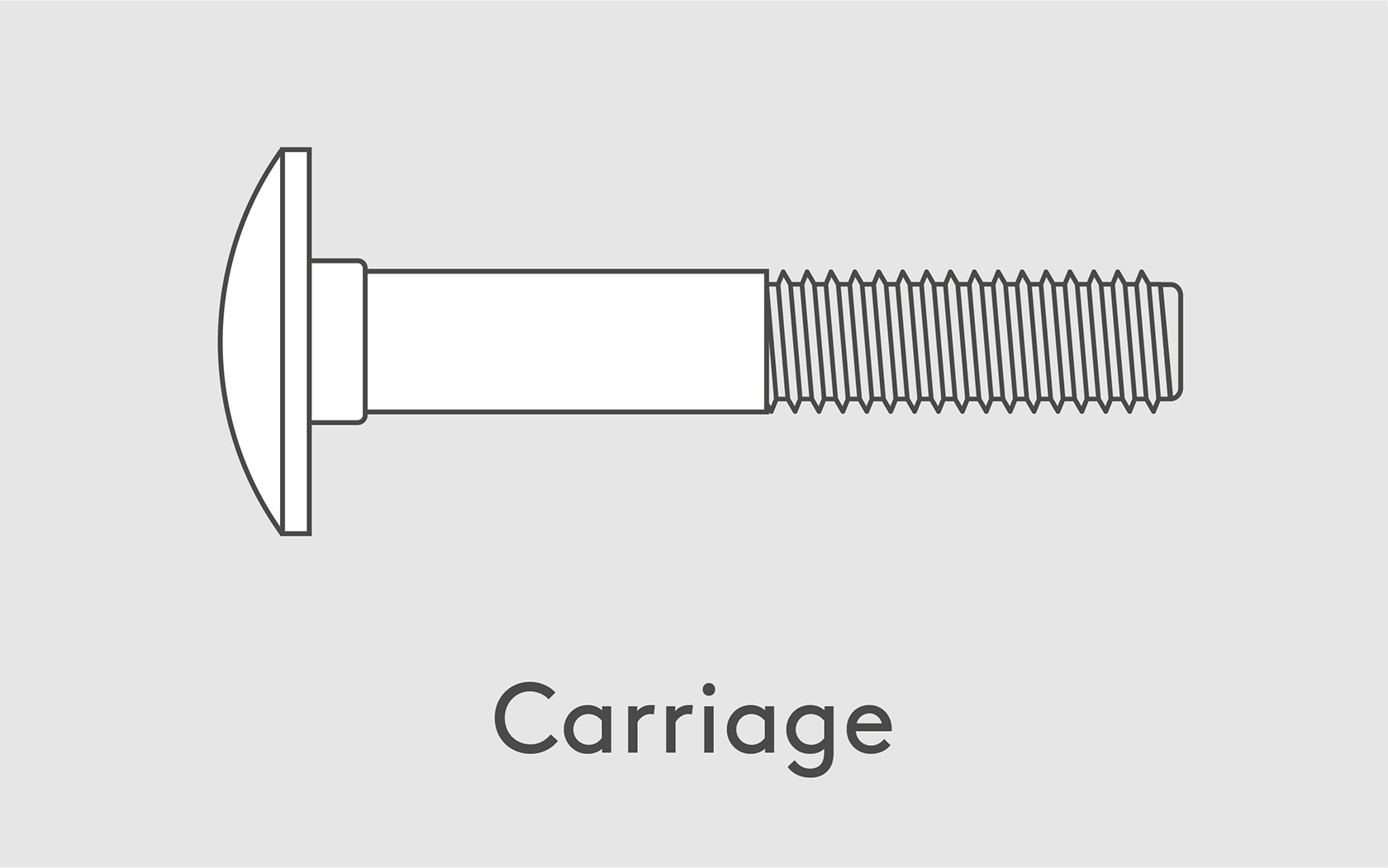 mono carriage screw