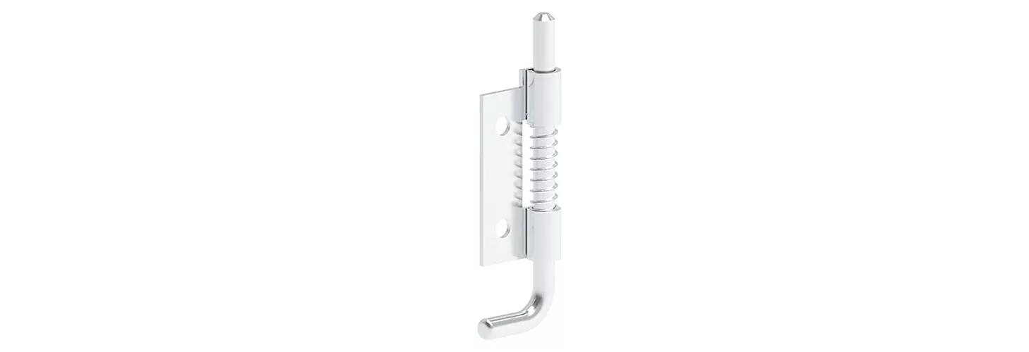 ​Spring-loaded removable concealed hinge