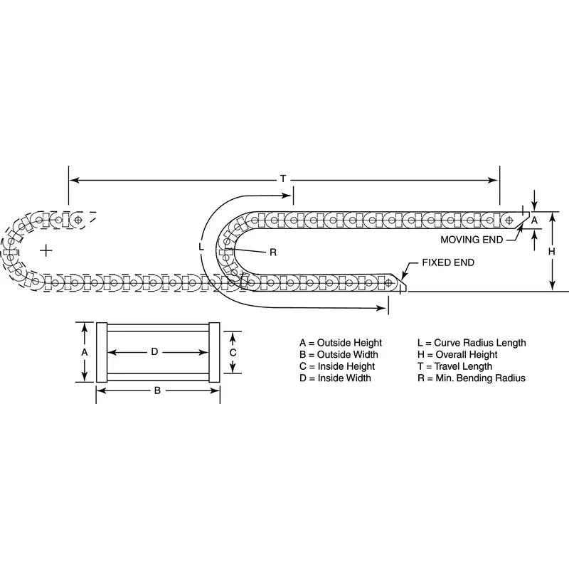 P111070_Cable_Carriers - Line Drawing