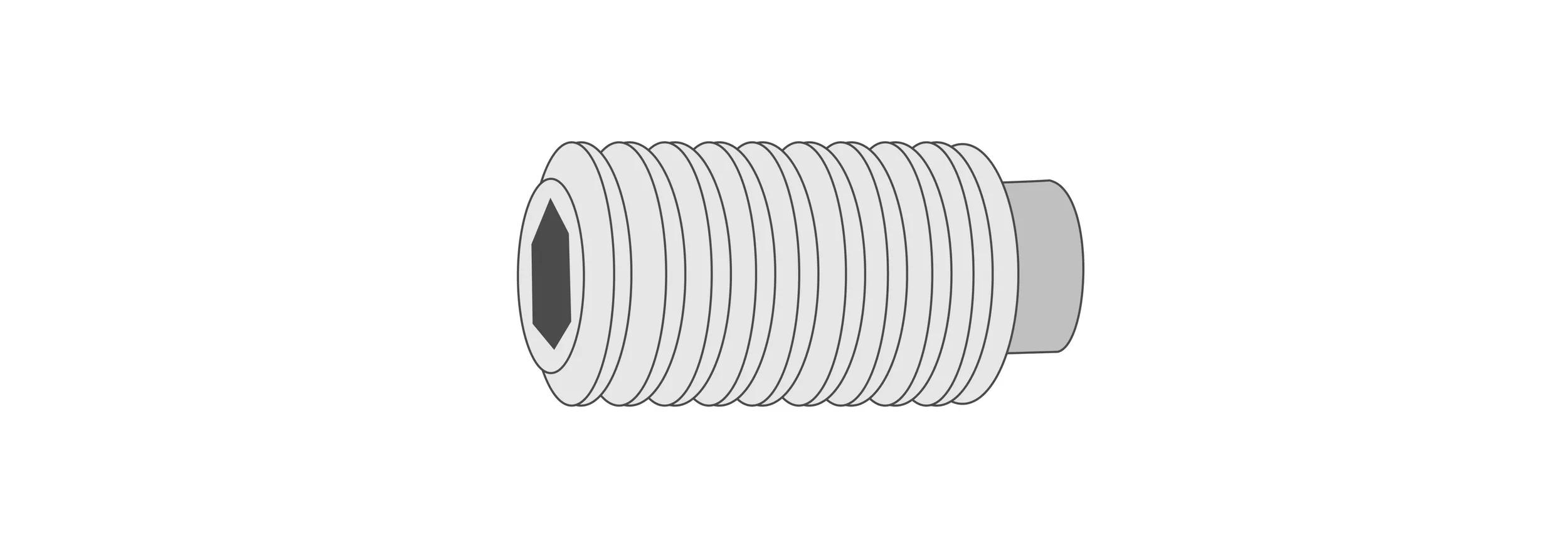 Nylon point set screw