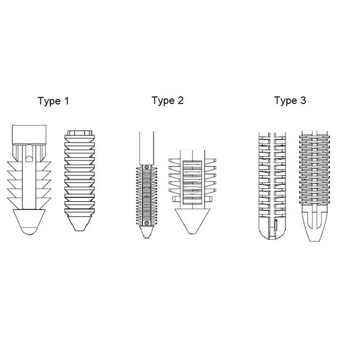 1.3mm, 1.6mm, 2.0mm, 2.4mm, 2.7mm, 3.0mm, 3.3mm, 3.5mm Nylon