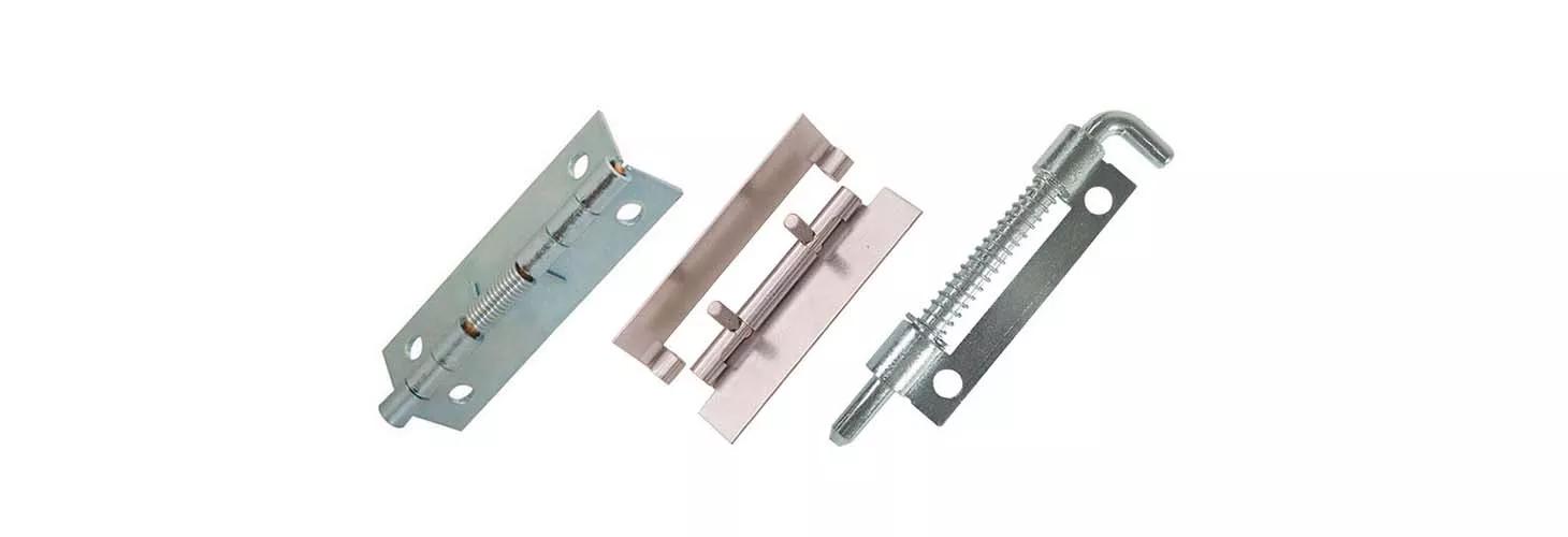 Spring-loaded, removable concealed hinges 