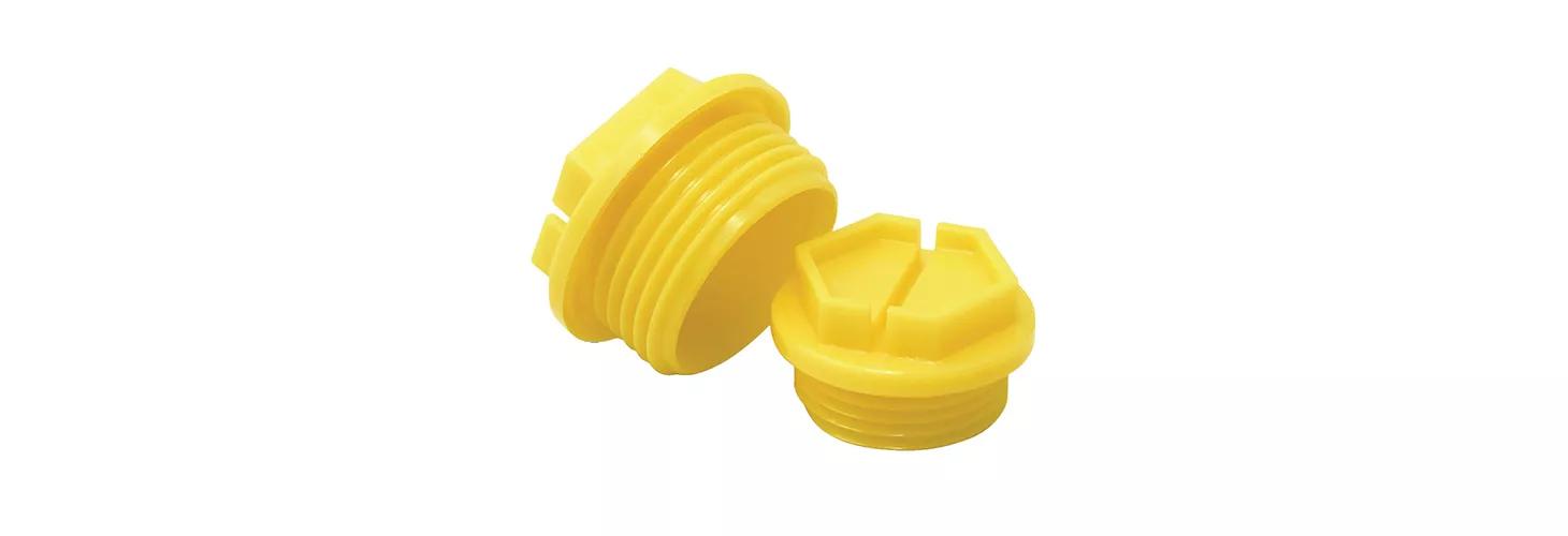 yellow slottex plastic plugs 