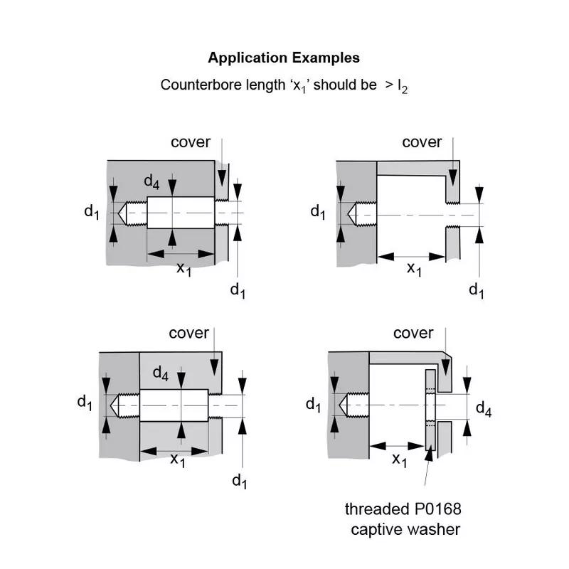 Captive Thumb Screws - Low Head with Slot - Application Examples