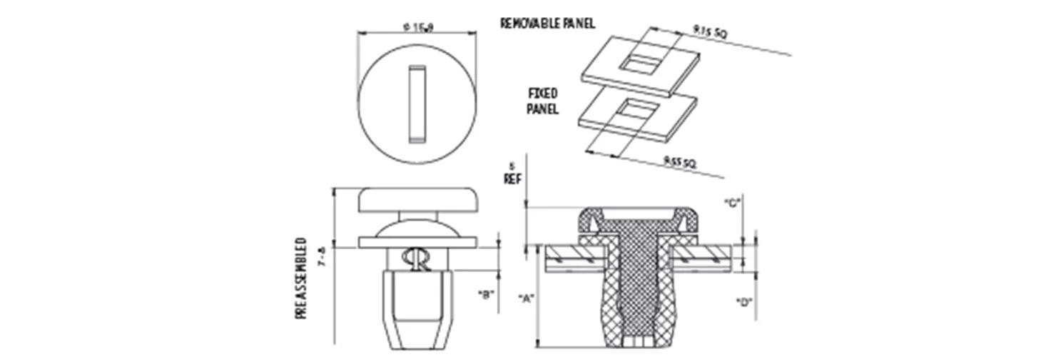 Quarter-turn fasteners