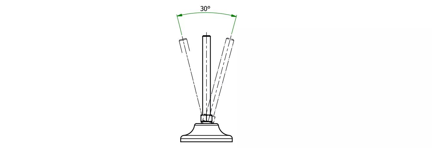 Tilting feet diagram