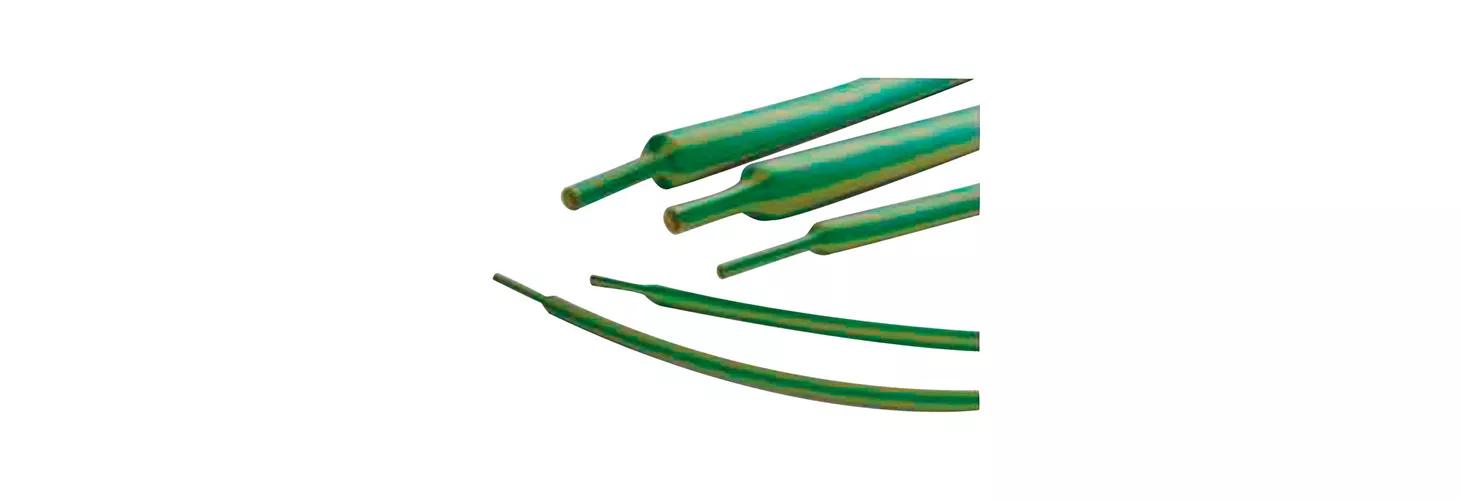 Heat Shrink Tubing - Yellow & Green striped