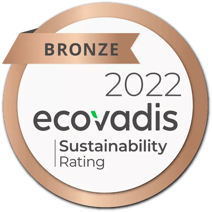 Classificação de sustentabilidade ecovadis Bronze 2022
