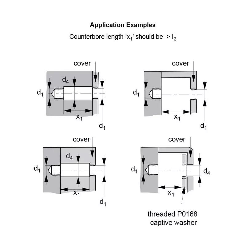 Captive Thumb Screws - Low Head - Application Examples