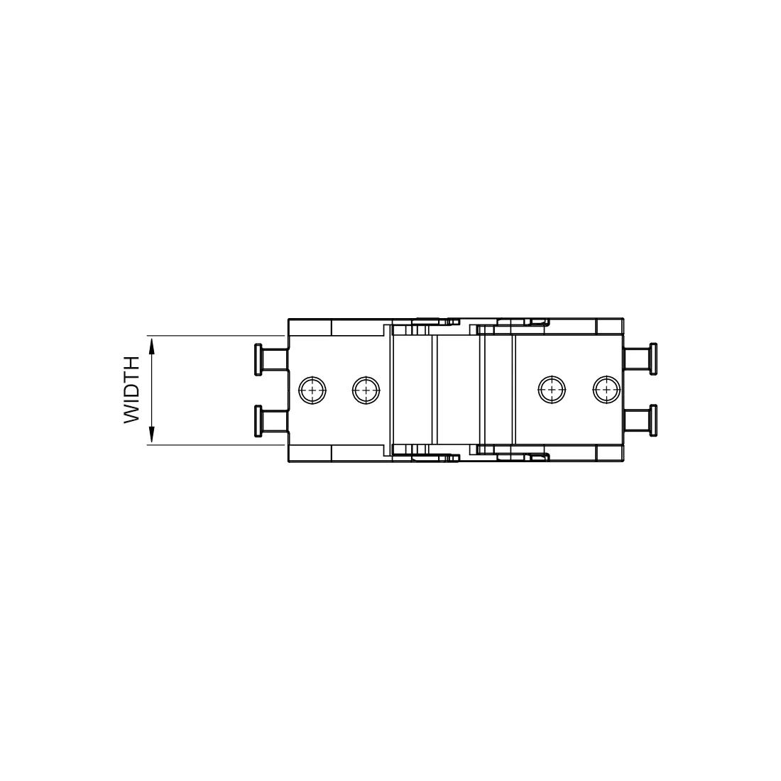 Cable Chain - End Bracket - Line Drawing