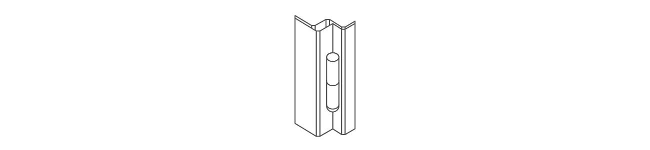 Hinges on doors