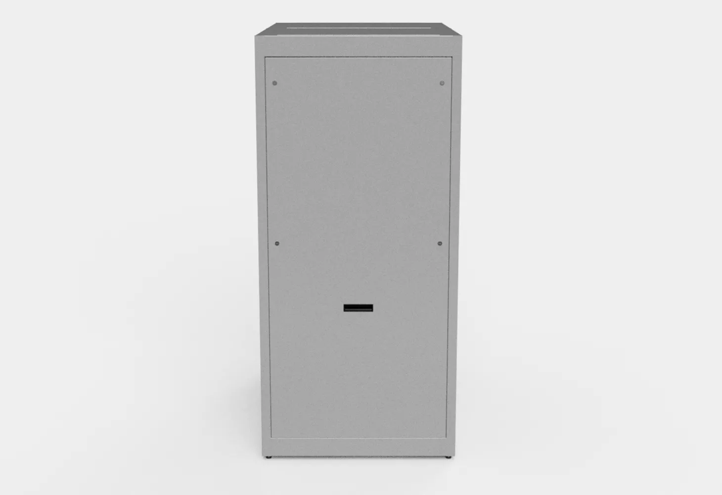 Indoor cabinet server rack rear panel