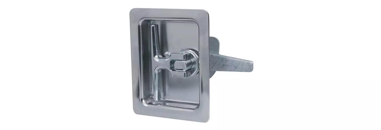 Flush cup recessed T-Handle latch