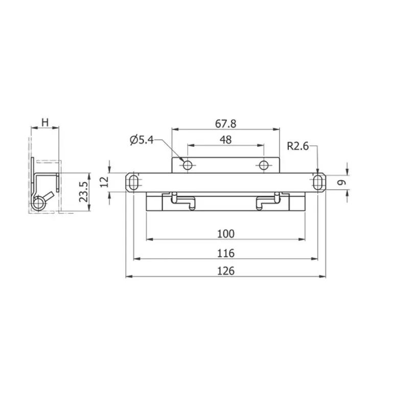 Buy Concealed Hinge 493581 Essentra Components UK