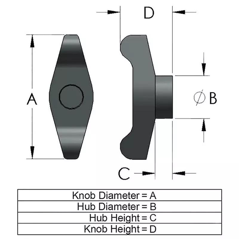 T Series_T-Knob Line Drawing (TW7)