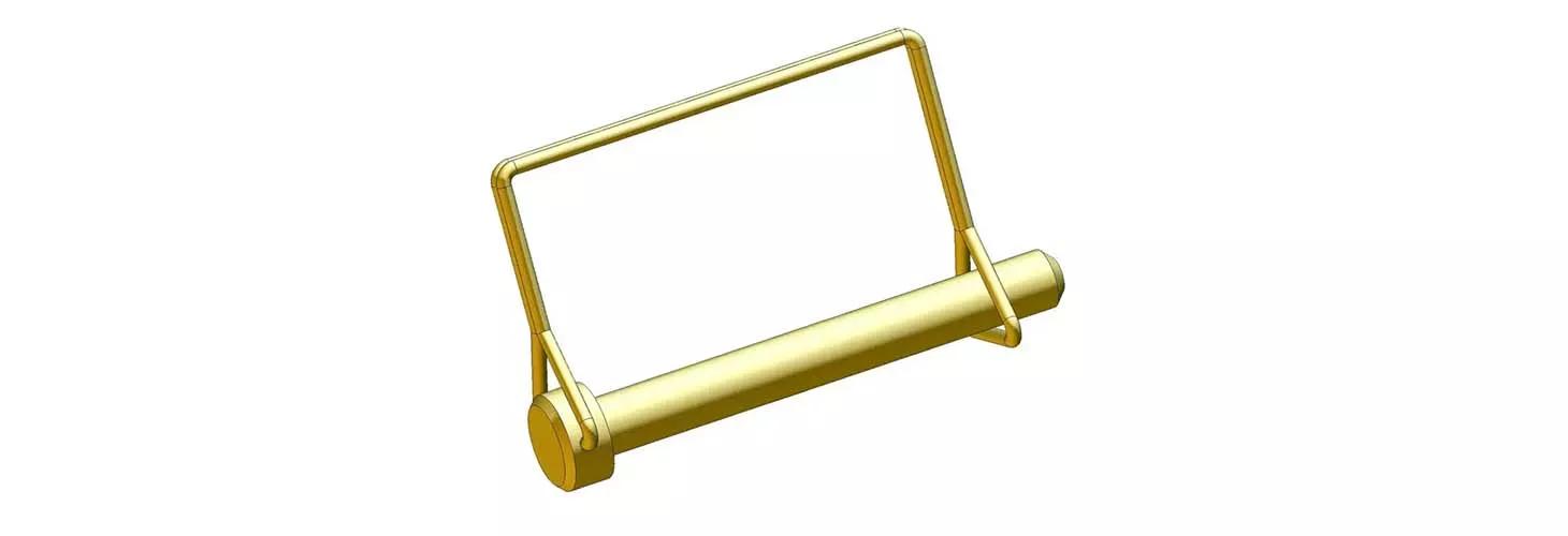 Wire lock pin square