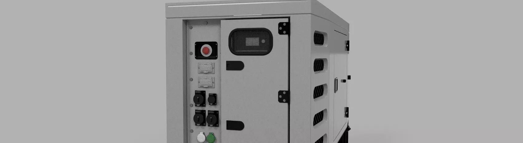Generator side panel and control panel