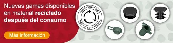 New caps and plugs ranges in post-consumer recycled material