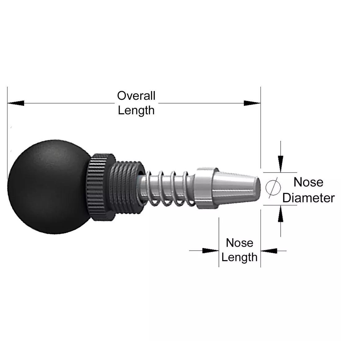 Buy Weld Mount Retractable Spring Plungers Ball Essentra Components