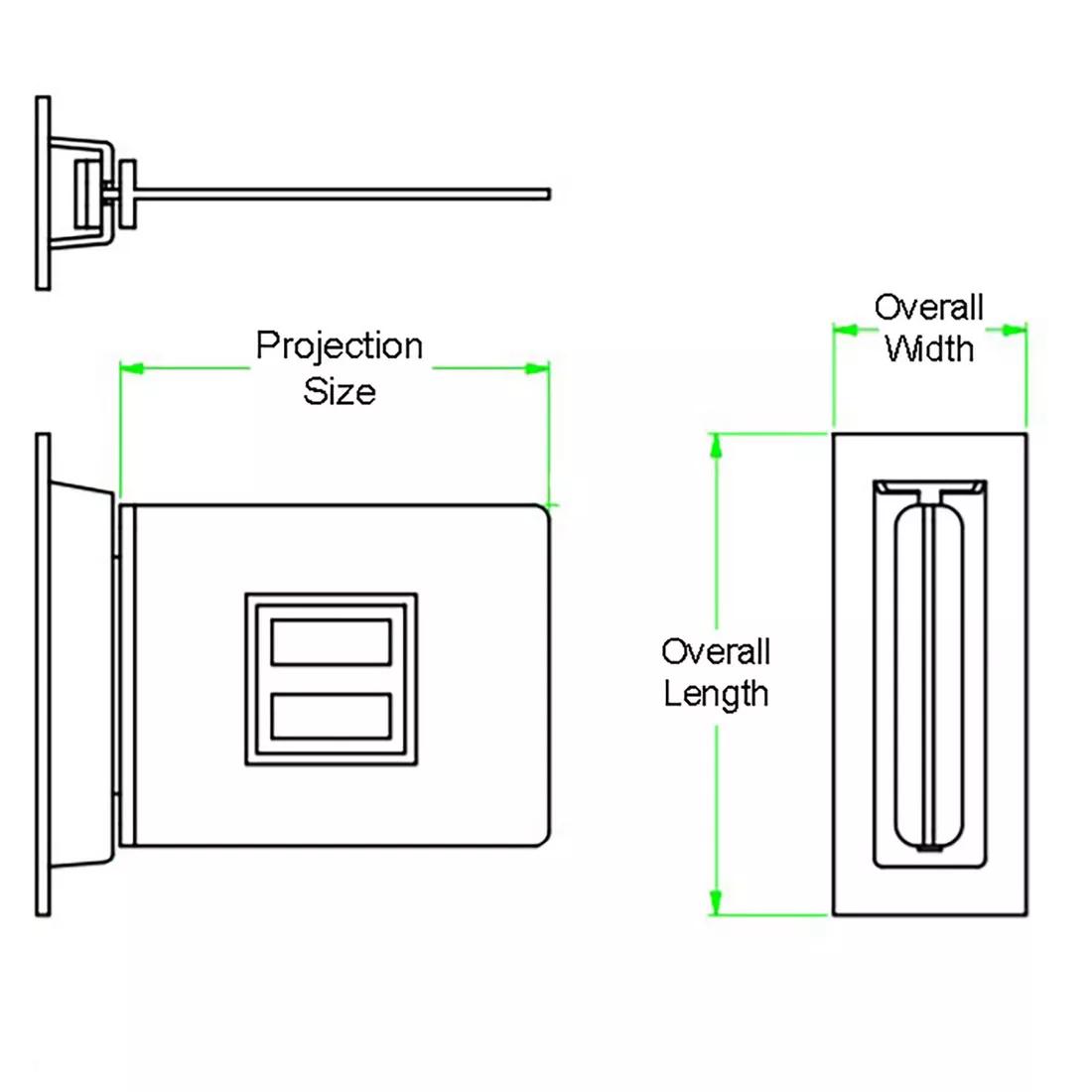 Shelf Supports - Shelf Retainer - Line Drawing