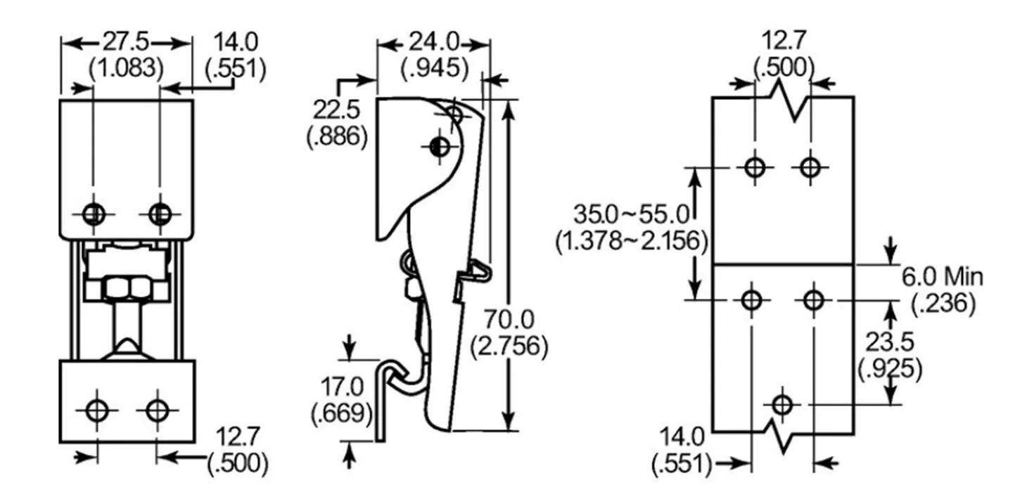 Adjustable w/ Secondary Lock Draw Latch & Keep