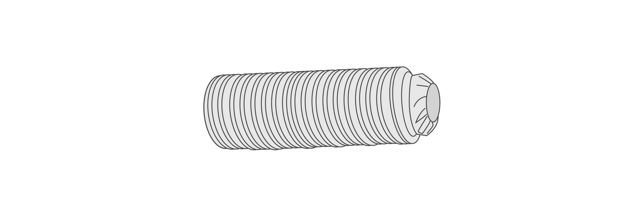 Knurled cup point set screw