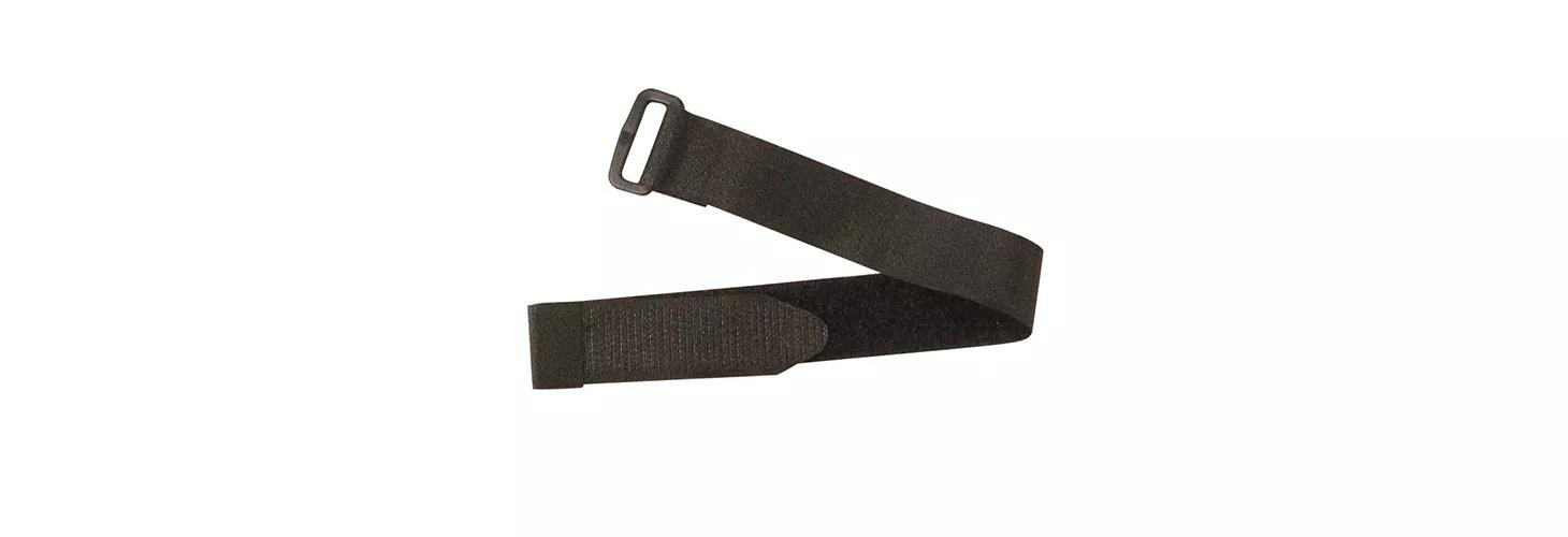 Hook and loop cinch straps with plastic buckle