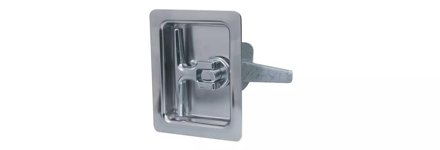 ​Flush-cup recessed T-handle latch