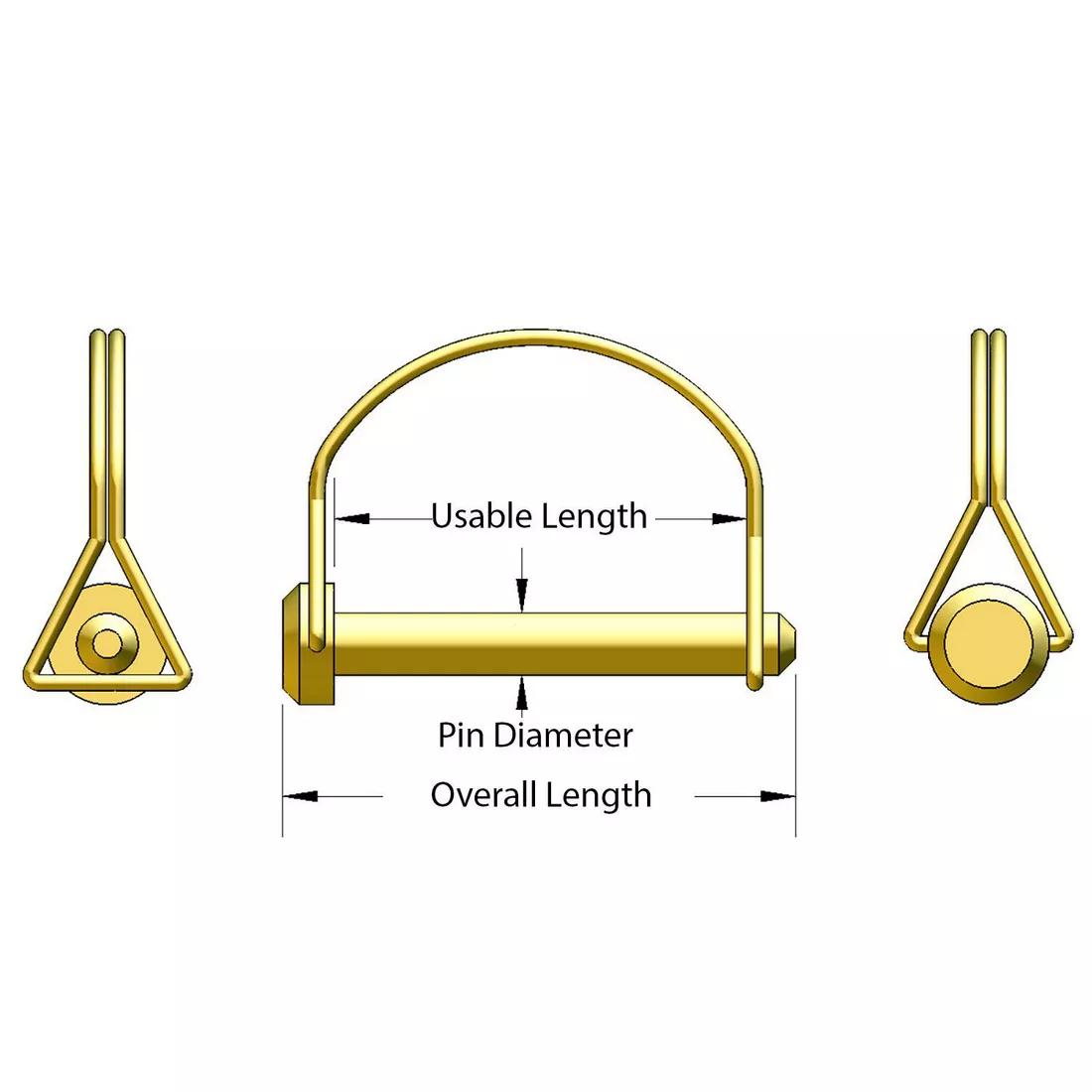 Wire Lock Pin Round