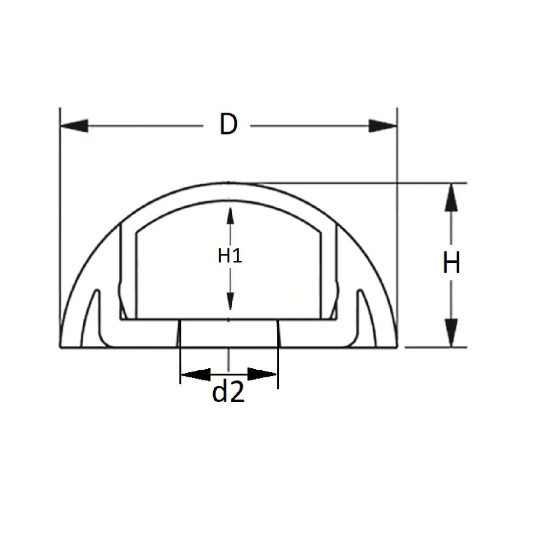 Secure Cover Caps - Line Drawing