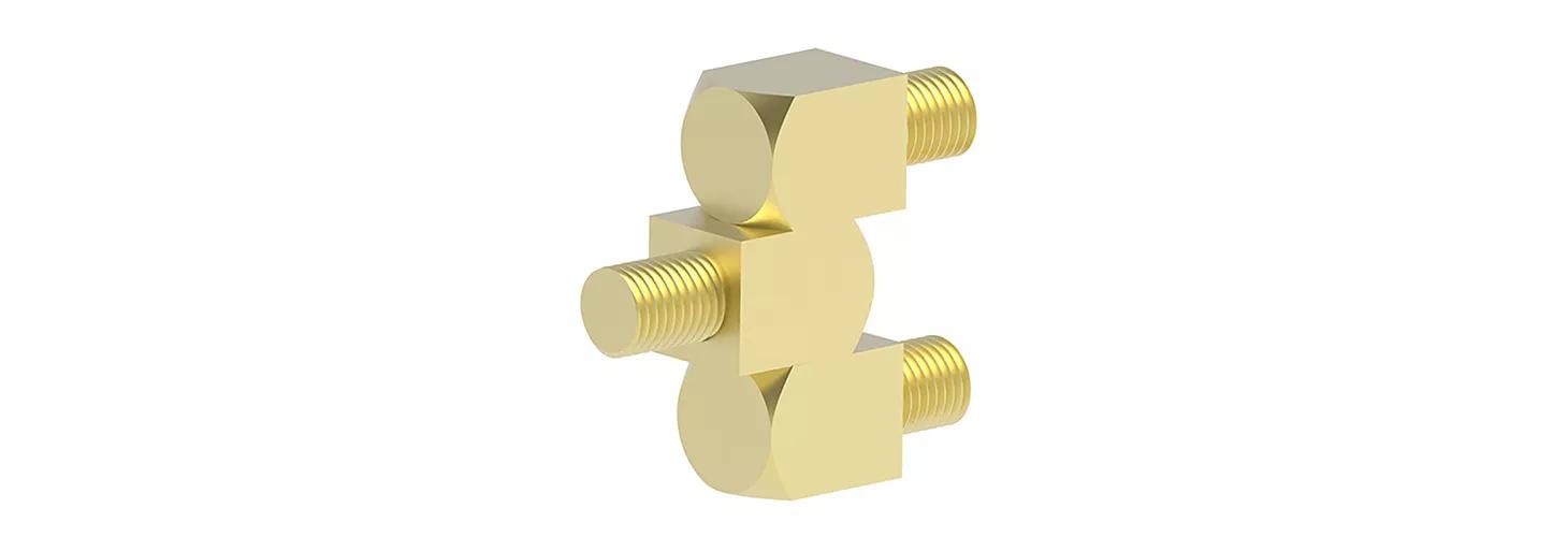 Side hinge mounted with nuts