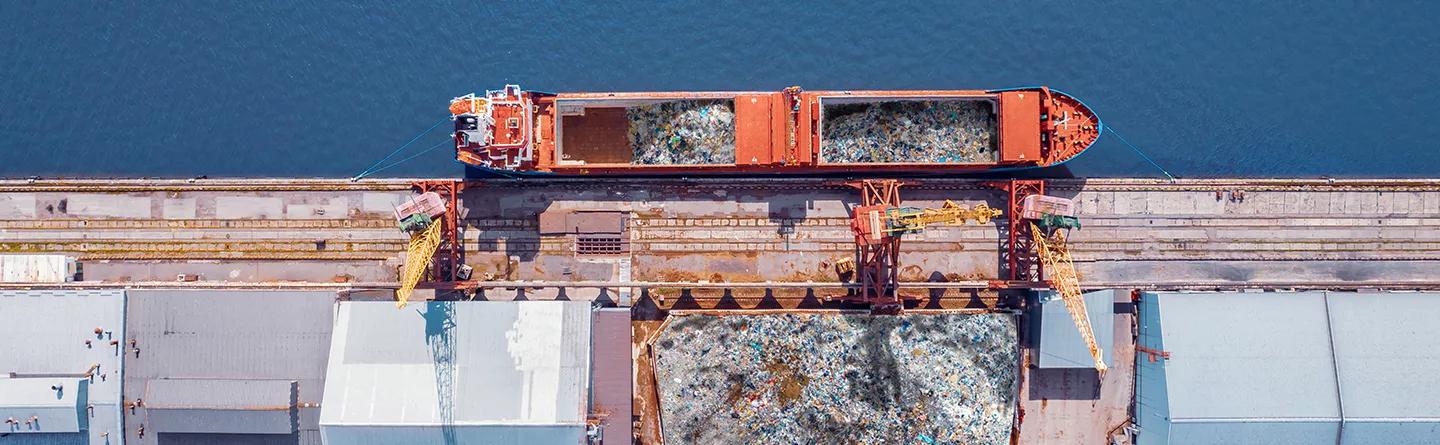 Shipping landfill waste