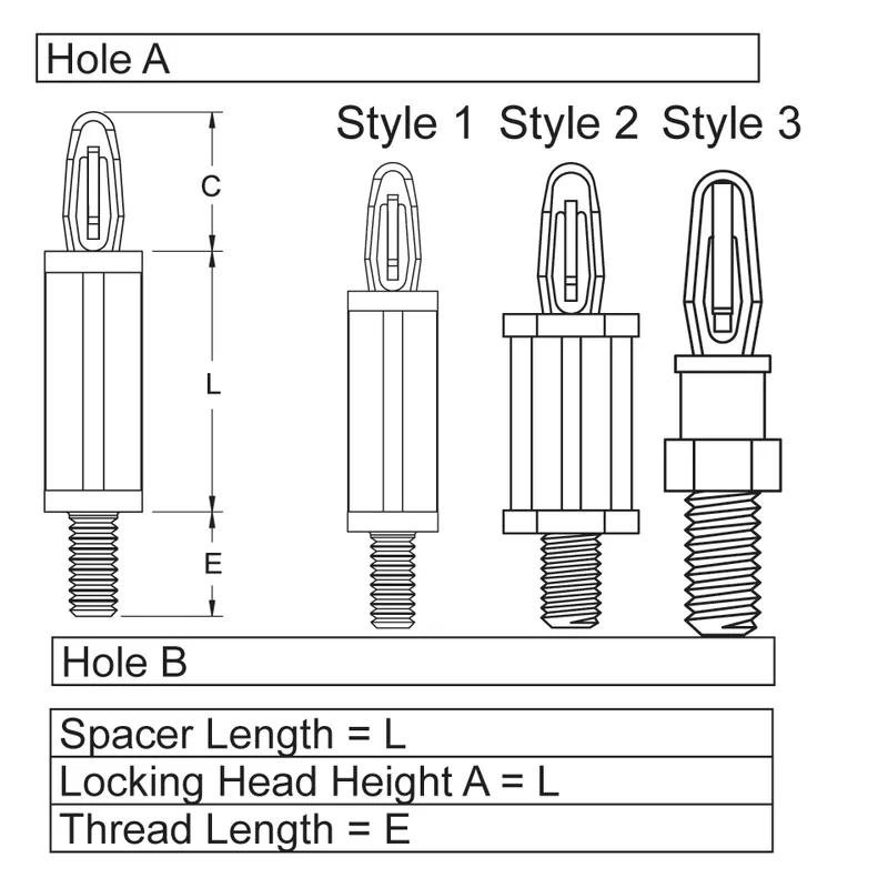 P160242_Screw_and_Lock_Support-Locking_Bayonet_Nose_Threaded_Male - Line Drawing