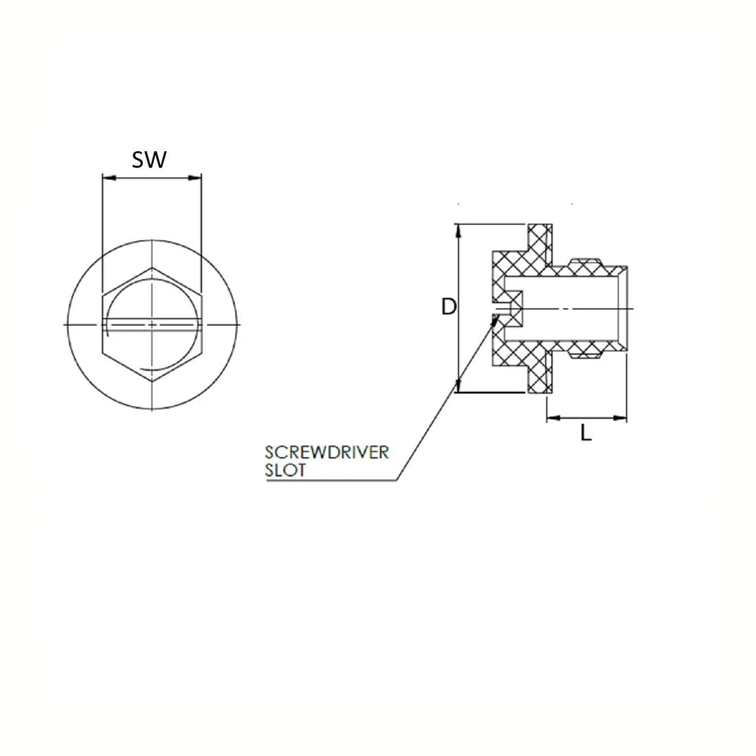 Threaded Protection Plugs - Wide Flange