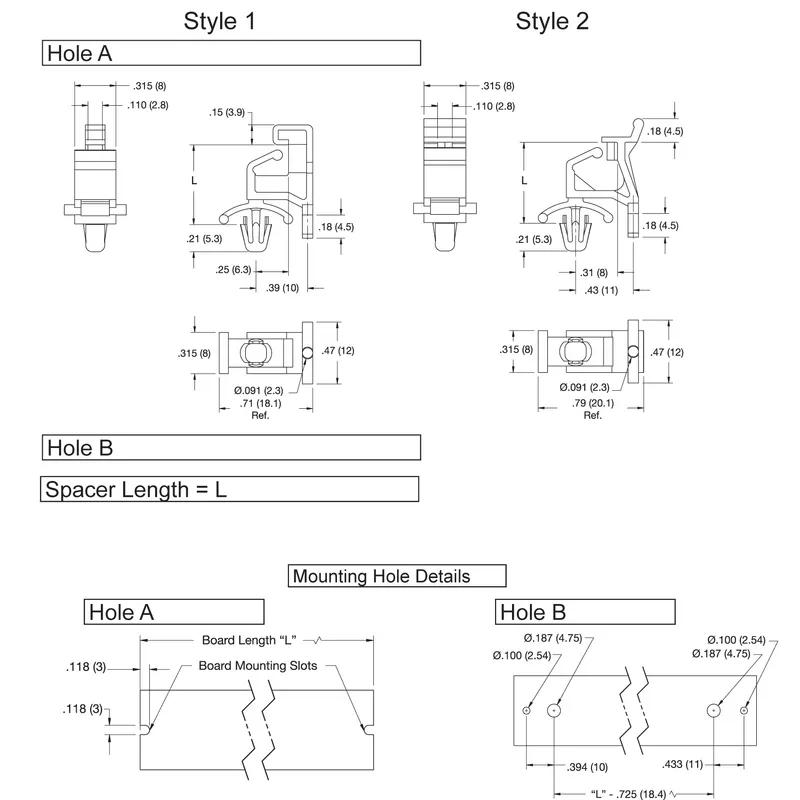 P160192_Edge_Locking_Support-Snap_In_Anti-Rotation_No_Nose - Line Drawing