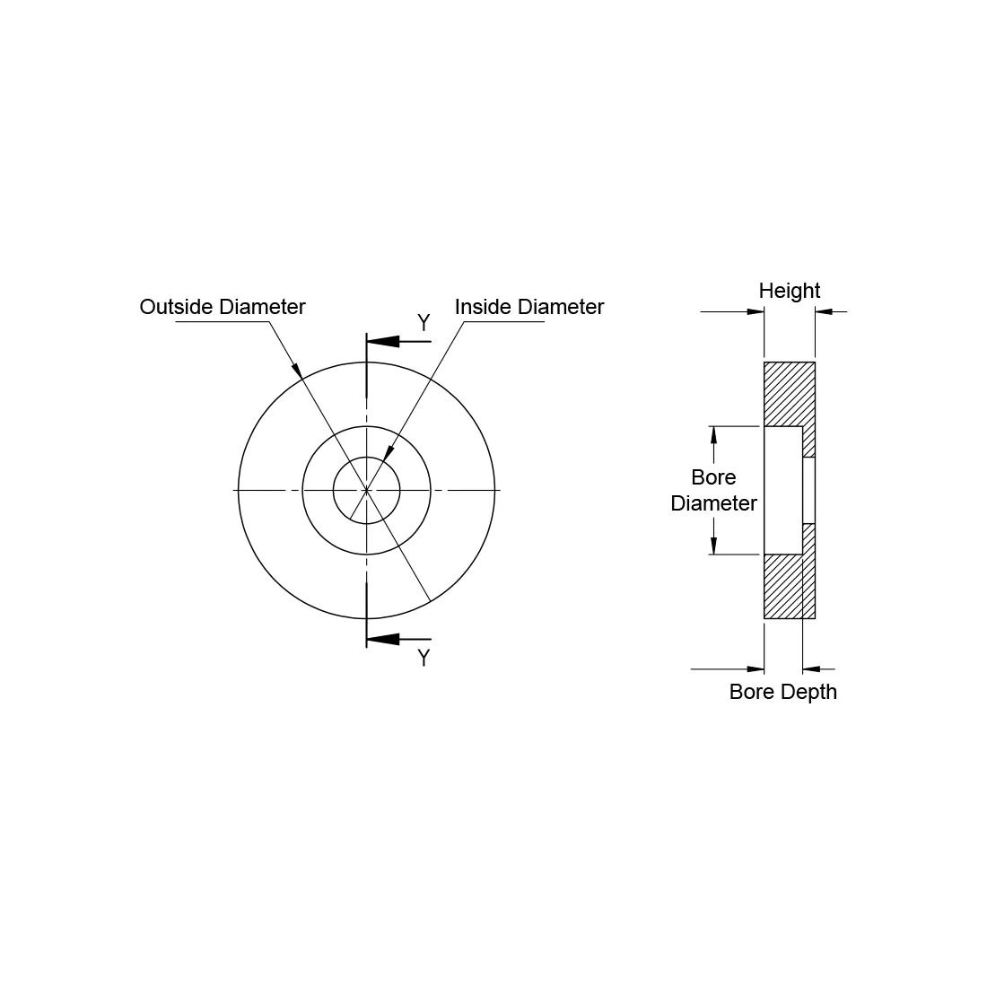 Finishing Washer - Line Drawing