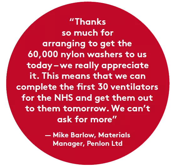 Mike Barlow quote regarding the collaboration with Essentra Components