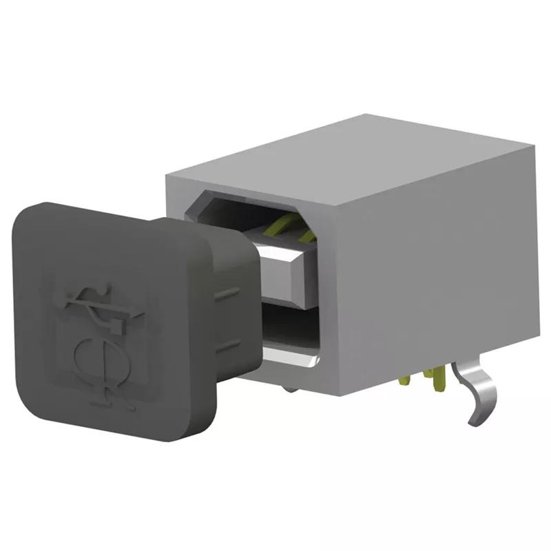 USB- und RJ-Stecker – USB-B-Anschlusstyp