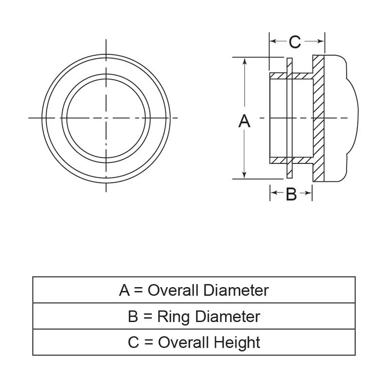 Snap-Fit Plugs - Line Drawing