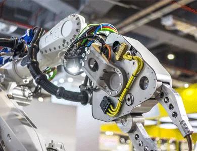 robotics arm in factory