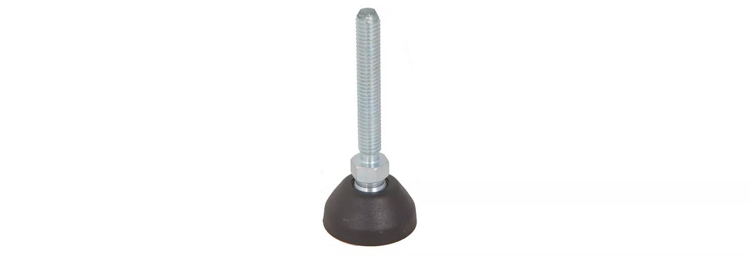 Stud mount levelling feet – plastic swivel base