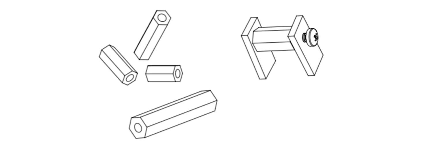 Entretoises PCB - Hexagonales/Filetées/Auto-taraudeuses 