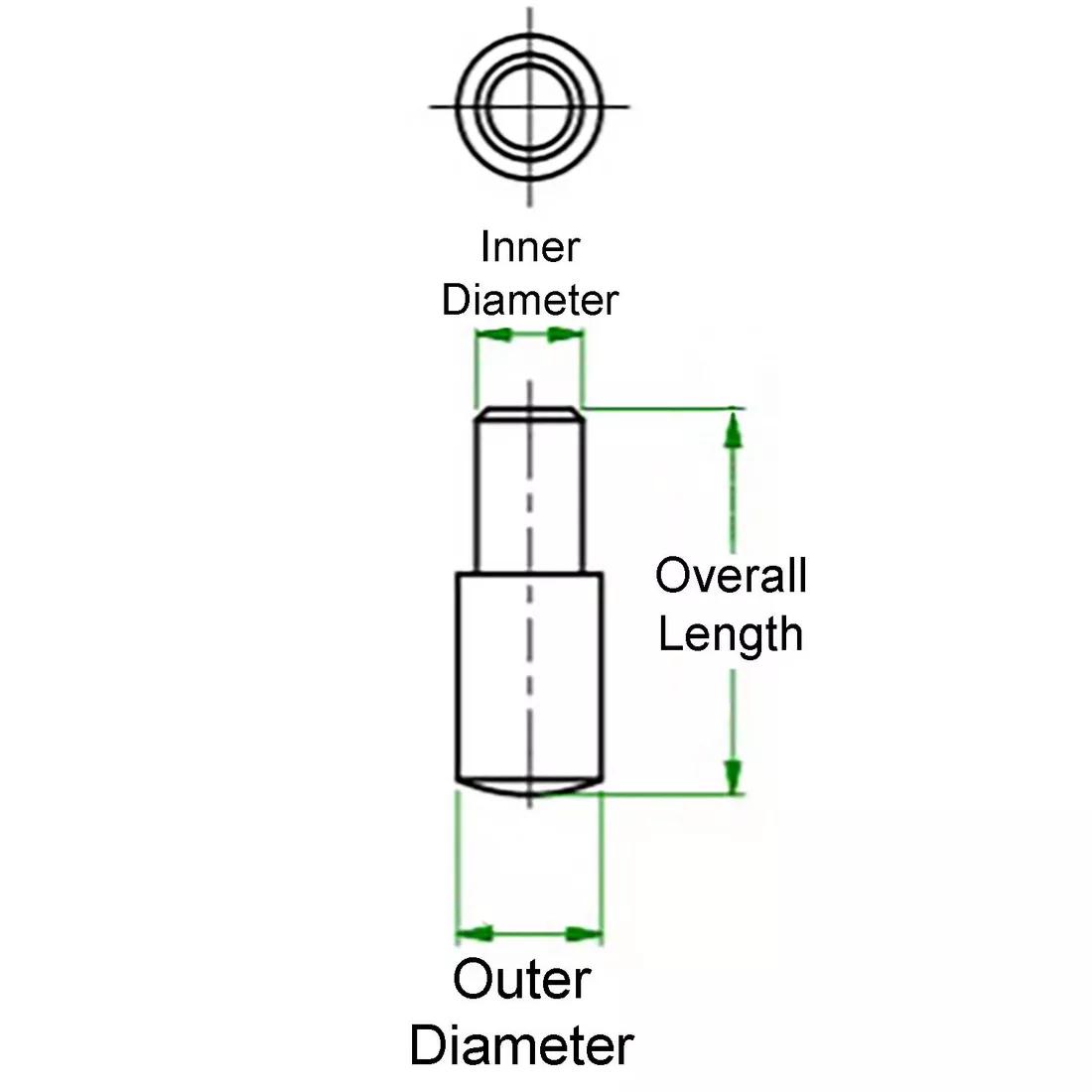 Shelf Supports - Solid Cylinder - Line Drawing