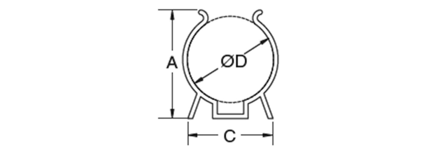 U-clamp, screw mount