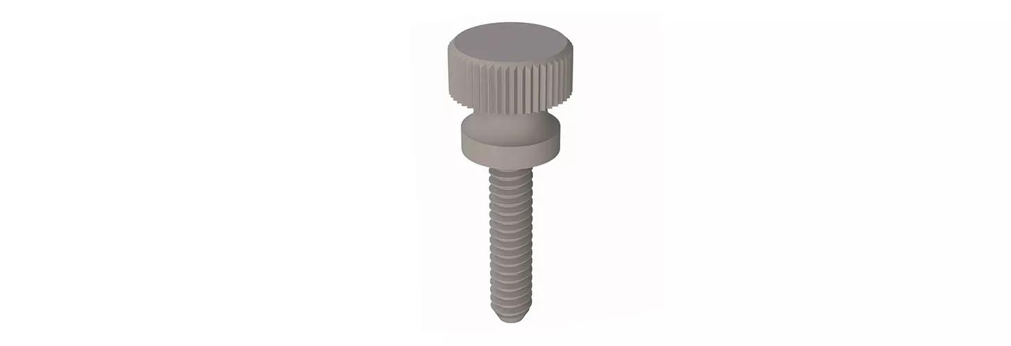 Knurled round head thumb screw