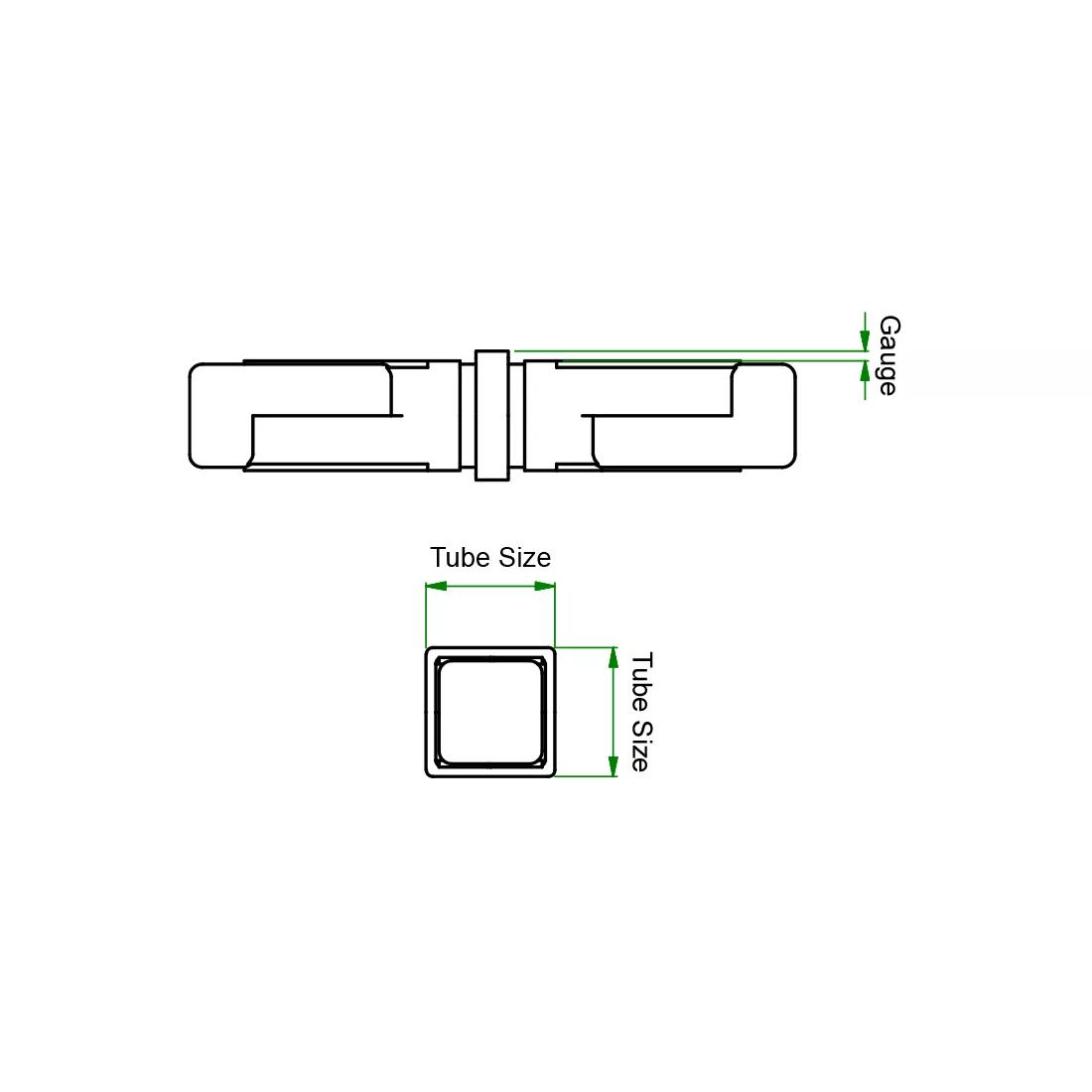 Multi-Way Tube Connector - Line Drawing