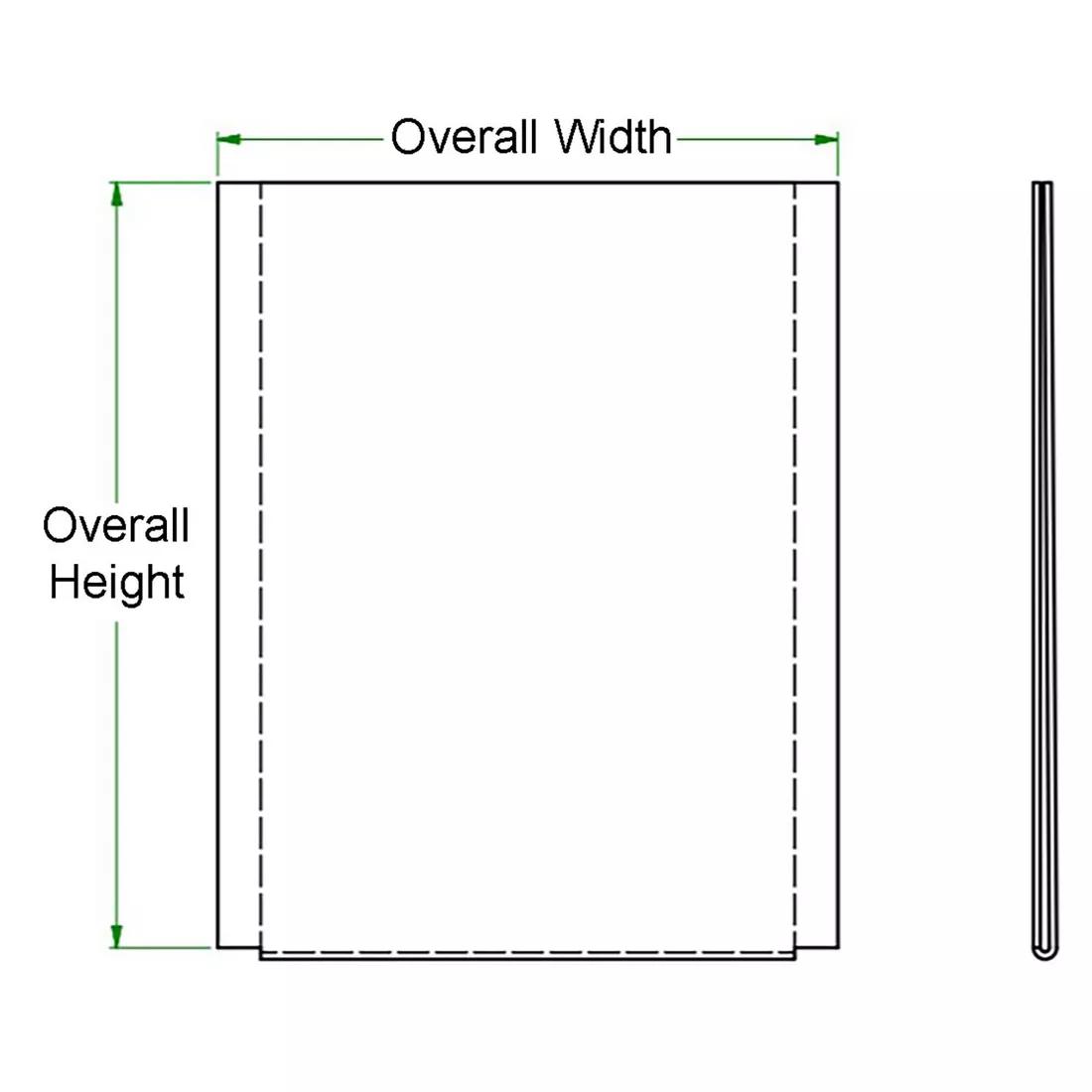 Poster Holders - Fixed - Line Drawing