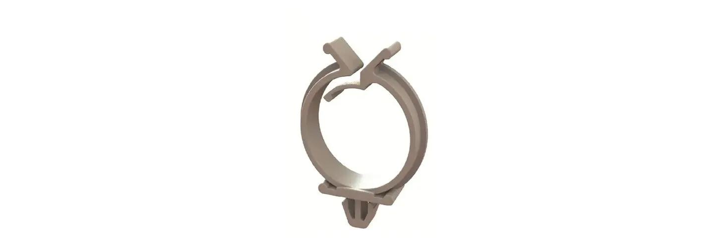 Cable clamps – plug-In, round wire saddle